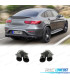 PONTEIRAS DE ESCAPE MERCEDES GLC C253 X253 15-18 LOOK AMG GLC43 PRETAS