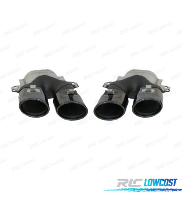 PONTEIRAS DE ESCAPE MERCEDES GLC C253 X253 15-18 LOOK AMG GLC43 PRETAS