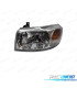 FAROL ESQ OPTICAS FORD TRANSIT 00-06 FUNDO CROMADO