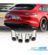 PONTEIRAS DE ESCAPE PORSCHE PANAMERA 17- LOOK GTS PRATA MATE