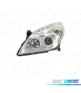 FAROL ESQ OPTICAS PARA OPEL VECTRA C 05-08 FONDO CROMADO