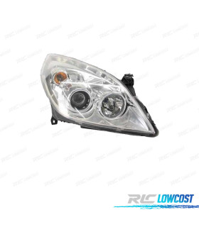 FAROL DIR OPTICAS PARA OPEL VECTRA C 05-08 FONDO CROMADO