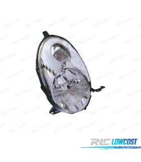 FAROL ESQ OPTICAS PARA NISSAN MICRA K12 03-07 FUNDO CROMADO