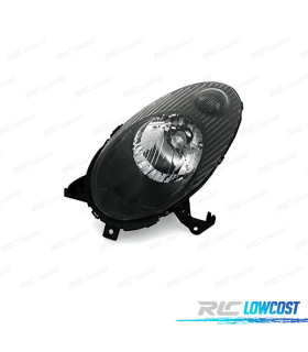 FAROL ESQ OPTICAS PARA NISSAN MICRA K12 03-07 FUNDO PRETO