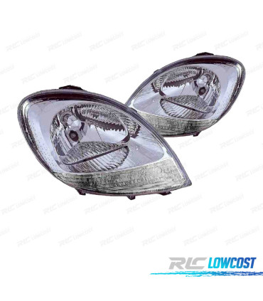 FARÓIS OPTICAS PARA RENAULT KANGOO II 03-08 KUBISTAR 04-