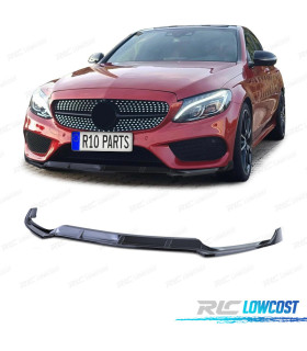 SPOILER LIP FRONTAL MERCEDES W205 AMG 14-17 LOOK C63 PRETO
