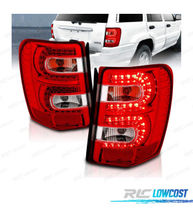 FAROLINS LED JEEP GRAND CHEROKEE 99-05 VERMELHO CLARO