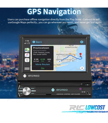 AUTO RADIO GPS ANDROID 1DIN GPS