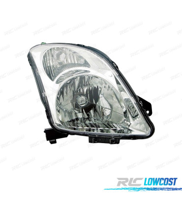 FAROL DIR OPTICAS PARA SUZUKI SWIFT 05-10 CROMADOS
