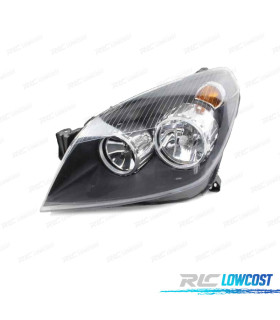 FAROL ESQ OPTICAS PARA OPEL ASTRA H PRETOS 04-11