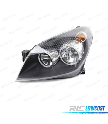 FAROL ESQ OPTICAS PARA OPEL ASTRA H PRETOS 04-11
