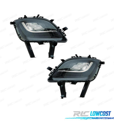 FARÓIS DE NEVOEIRO PARA OPEL ASTRA J 5P 10-15 SPORTS TOURER 10-16 FUNDO PRETO