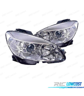 FARÓIS OPTICAS PARA MERCEDES W204 C CLASSE 07-10