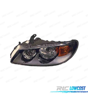 FAROL ESQ OPTICAS PARA NISSAN ALMERA 02-06 FUNDO PRETO