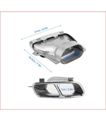 SILENCIADORES DE ESCAPE MERCEDES LOOK A45 AMG