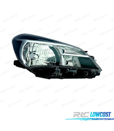 FAROL DIR PARA TOYOTA YARIS 5P 14-16 FUNDO PRETO