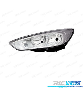 FAROL ESQ FORD FOCUS 14-18 FUNDO CROMADO