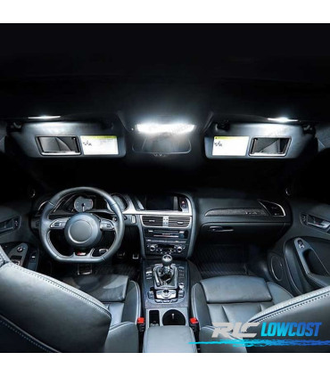 KIT COMPLETO DE 18 LÂMPADAS LED INTERIOR PARA AUDI A4 S4 B6 B7 2002-2008