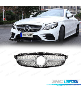 GRELHA FRONTAL MERCEDES W205 18-21 LOOK AMG CROMADO DIAMOND