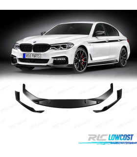 SPOILER LIP DIANTEIRO BMW G30 G31 17-19 LOOK M PERFORMANCE PRETO MATE