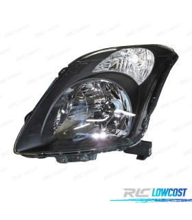 FAROL ESQ OPTICAS PARA SUZUKI SWIFT 05-10 PRETO