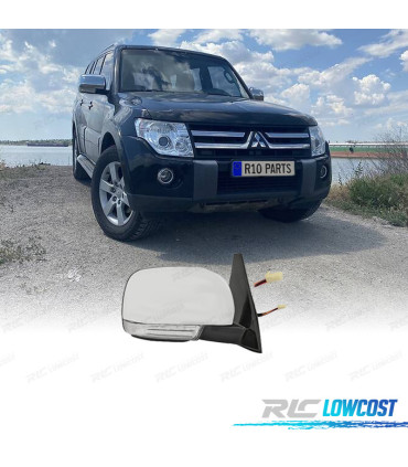 ESPELHO RETROVISOR DIR ELÉTRICO PARA MITSUBISHI PAJERO IV 07-12 10 PINOS CROMADO