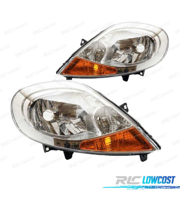 FARÓIS OPTICAS PARA OPEL VIVARO 06- NISSAN PRIMASTAR 06- E RENAULT TRAFIC 01-06