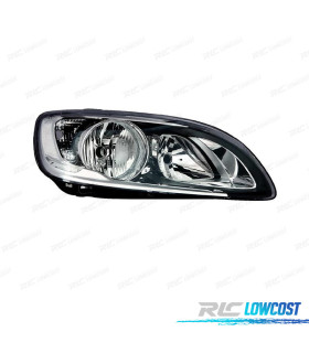 FAROL DIR PARA VOLVO S60 V60 13- LUZ DIURNA LED FUNDO PRETO FIX. DUPLO SEM ABA