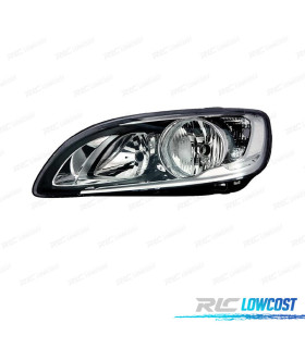 FAROL ESQ PARA VOLVO S60 V60 13- LUZ DIANTEIRA LED FUNDO PRETO FIX. DUPLO SEM FLASH