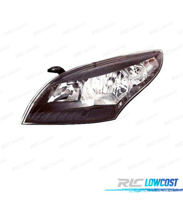 FAROL ESQ PARA RENAULT MEGANE III 08-11 FUNDO PRETO