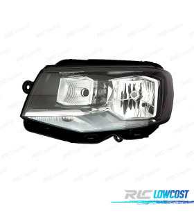 FAROL ESQ PARA VOLKSWAGEN VW TRANSPORTER T6 15-19 FUNDO PRETO