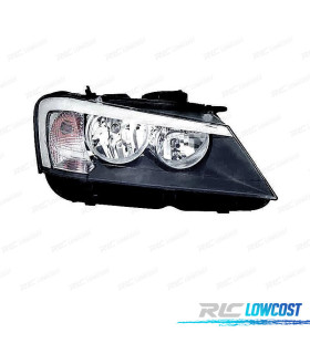 FAROL DIR BMW X3 F25 11-13 FUNDO PRETO