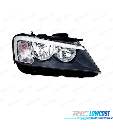 FAROL DIR BMW X3 F25 11-13 FUNDO PRETO