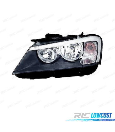 FAROL ESQ PARA BMW X3 F25 11-13 FUNDO PRETO