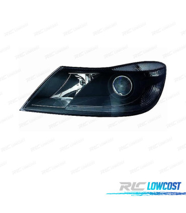 FAROL ESQ PARA SKODA OCTAVIA 4P COMBI 08-13 FUNDO PRETO