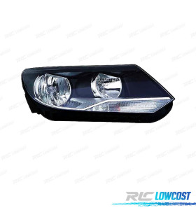 FAROL DIR PARA VOLKSWAGEN VW TIGUAN 11-16 FUNDO PRETO