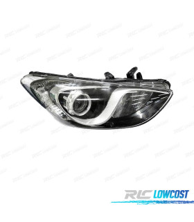 FAROL DIR PARA HYUNDAI I30 12- INTERIOR CROMADO PRETO
