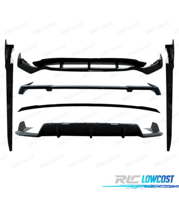 KIT CARROÇARIA BMW X5 G05 18- LOOK BLACK KNIGHT PRETO BRILHANTE
