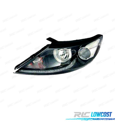 FAROL ESQ PARA KIA SPORTAGE SL 10-13 LED DE FUNDO PRETO