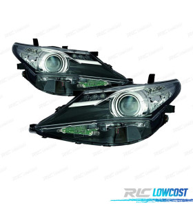 FARÓIS PARA TOYOTA AURIS 13-15 LED DE FUNDO PRETO