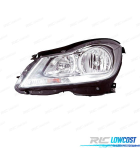 FAROL ESQ PARA MERCEDES CLASSE C W204 10-14 FUNDO CROMADO