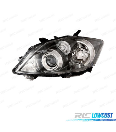 FAROL ESQ PARA TOYOTA AURIS 10-13 XENON FUNDO PRETO