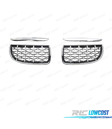 GRELHAS BMW E90 E91 05-08 CROMADAS DIAMANTE