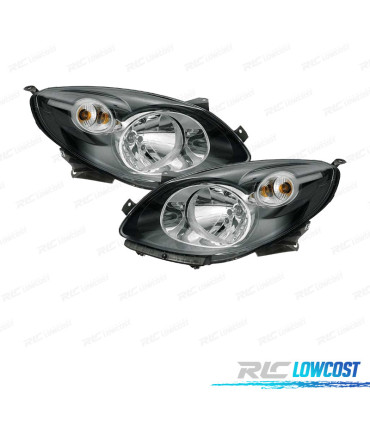 FARÓIS OPTICAS PARA RENAULT TWINGO 07-12 PRETO