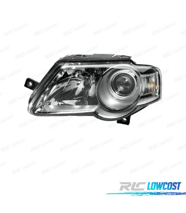 FAROL ESQ OPTICAS PARA VOLKSWAGEN VW PASSAT 05-10 FUNDO CROMADO