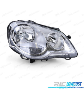 FAROL DIR OPTICAS PARA VOLKSWAGEN VW POLO VI 05-09 CROMO