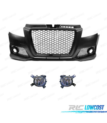 PÁRA-CHOQUES FRONTAL AUDI A3 8P 08-12 LOOK RS3 SEM PDC NEVOEIRO
