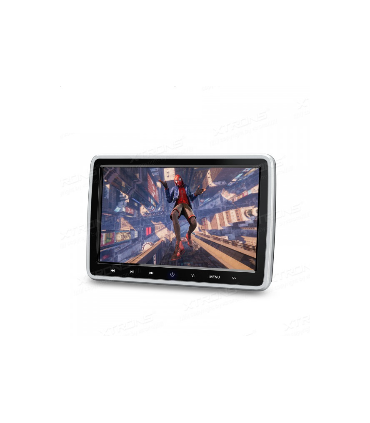 MONITOR TÁCTIL DE 10,1" HD CON HDMI DVD ALTAVOCES PARA ENCOSTO DE CABEÇAS COM SUPORTE INCLUIDO
