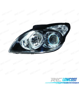 FAROL ESQ PARA HYUNDAI I30 07-12 FUNDO PRETO
