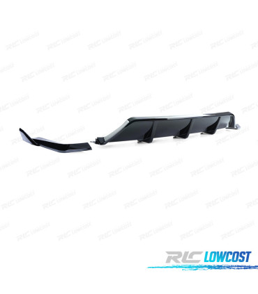 DIFUSOR BMW X5 F15 12-18 LOOK M PERFORMANCE PRETO BRILHANTE